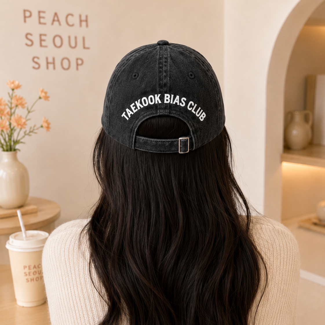 Taekook Bias Club Vintage Washed Baseball Cap