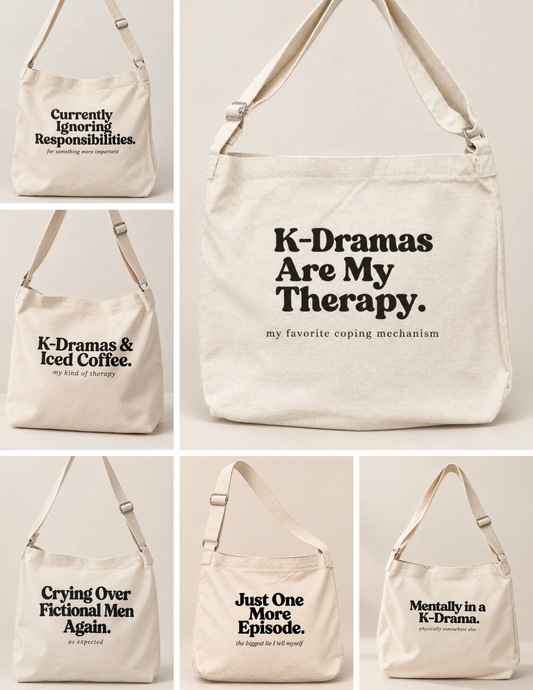 K-Drama On-the-Go Gift Box | Tote Bag, Glass Cup & Cute Gift Set for K-Drama Lovers