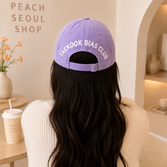 Taekook Bias Club Vintage Washed Baseball Cap