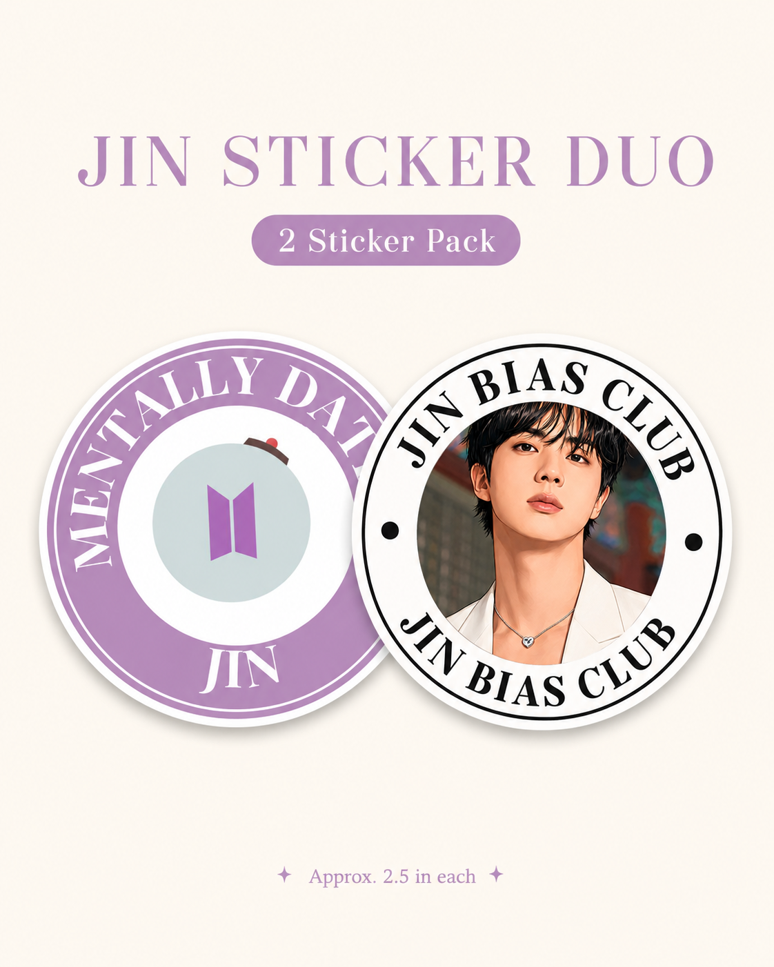 BTS Bias Sticker Duo