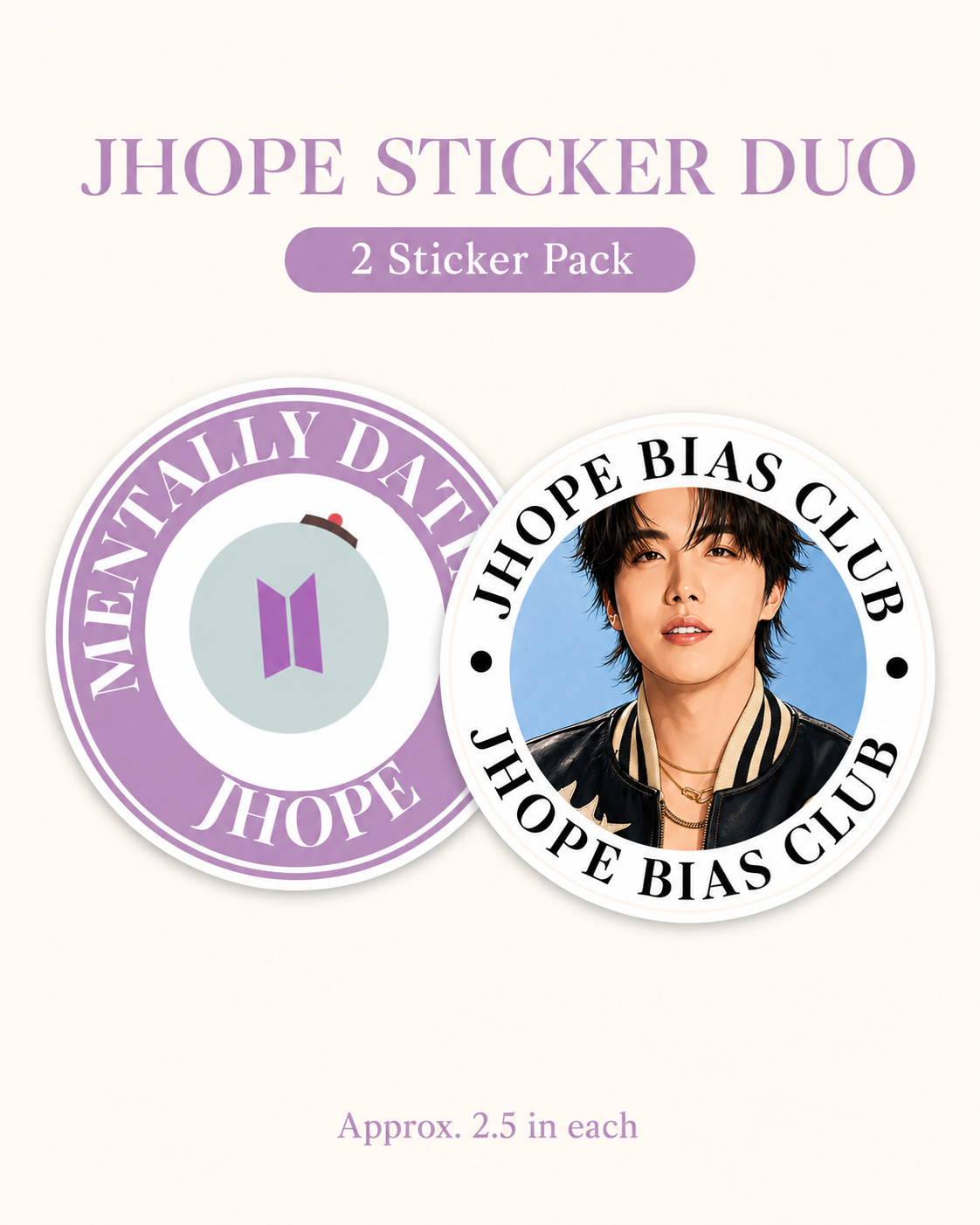 BTS Bias Sticker Duo