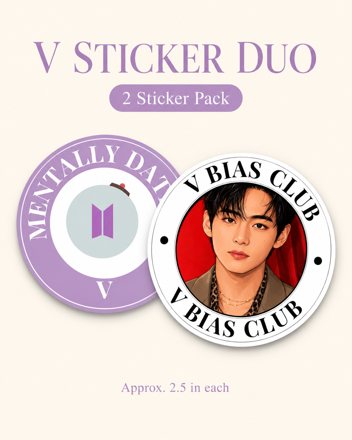 BTS Bias Sticker Duo
