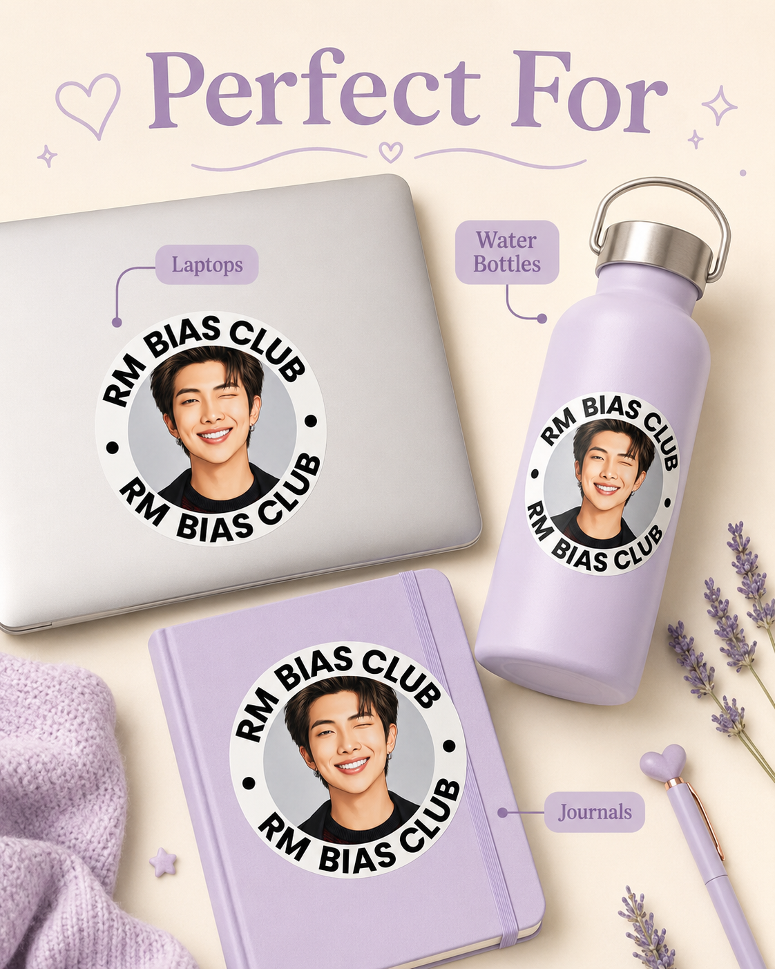 BTS Bias Sticker Duo