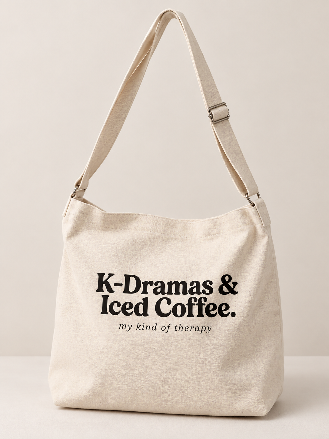 K-Dramas & Iced Coffee Crossbody Messenger Bag