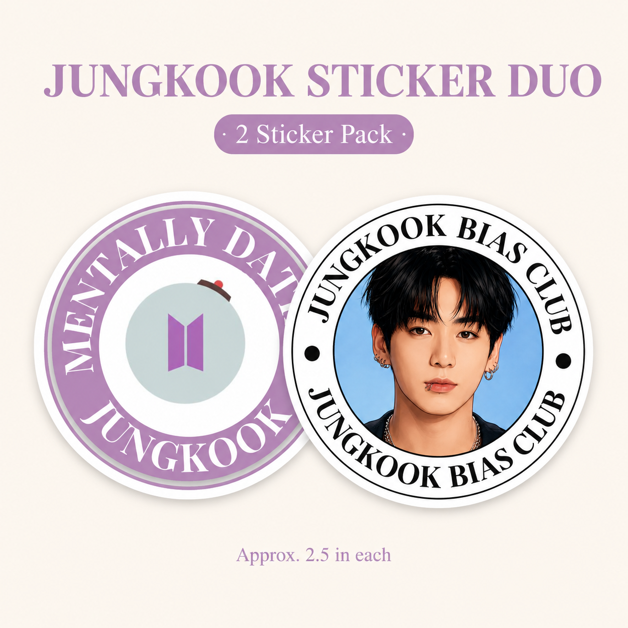 BTS Bias Sticker Duo
