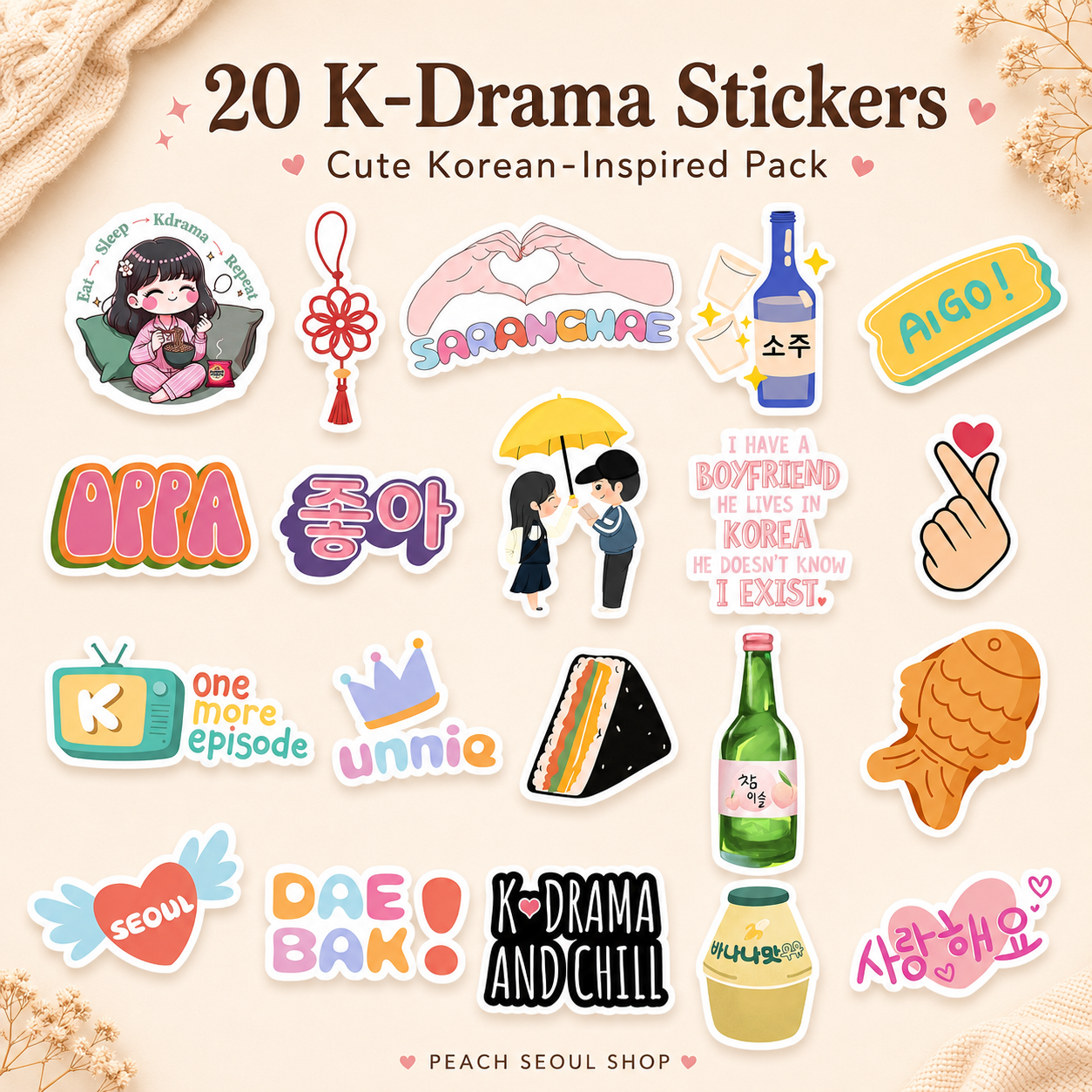 K-Drama Sticker Pack #1