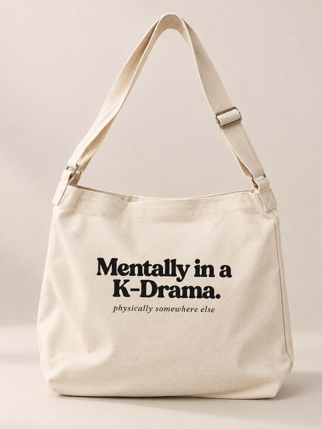 Mentally in a K-Drama Crossbody Messenger Bag