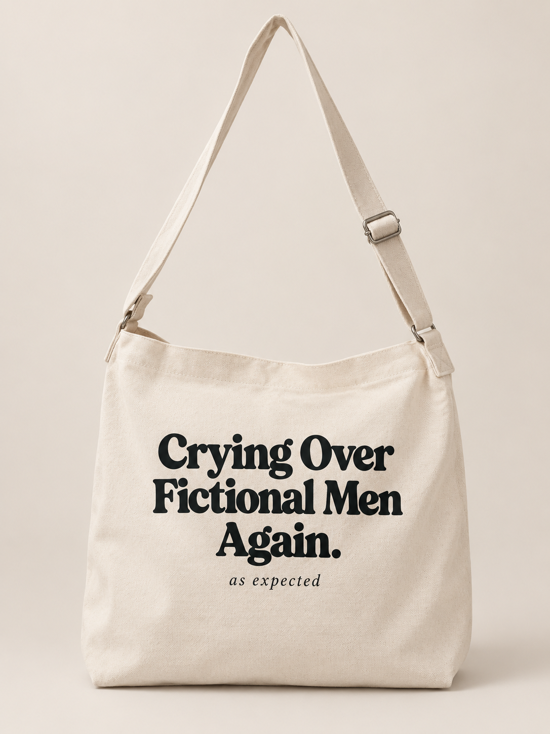 Crying Over Fictional Men K-Drama Crossbody Bag