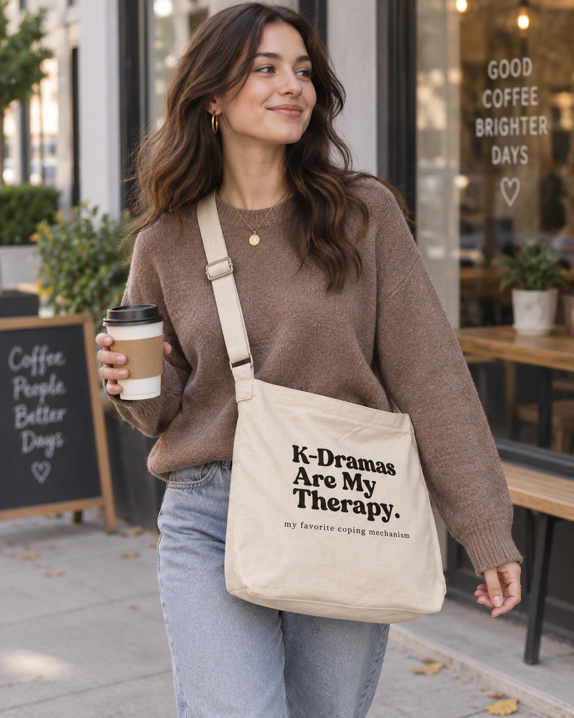 K-Dramas Are My Therapy Crossbody Messenger Bag