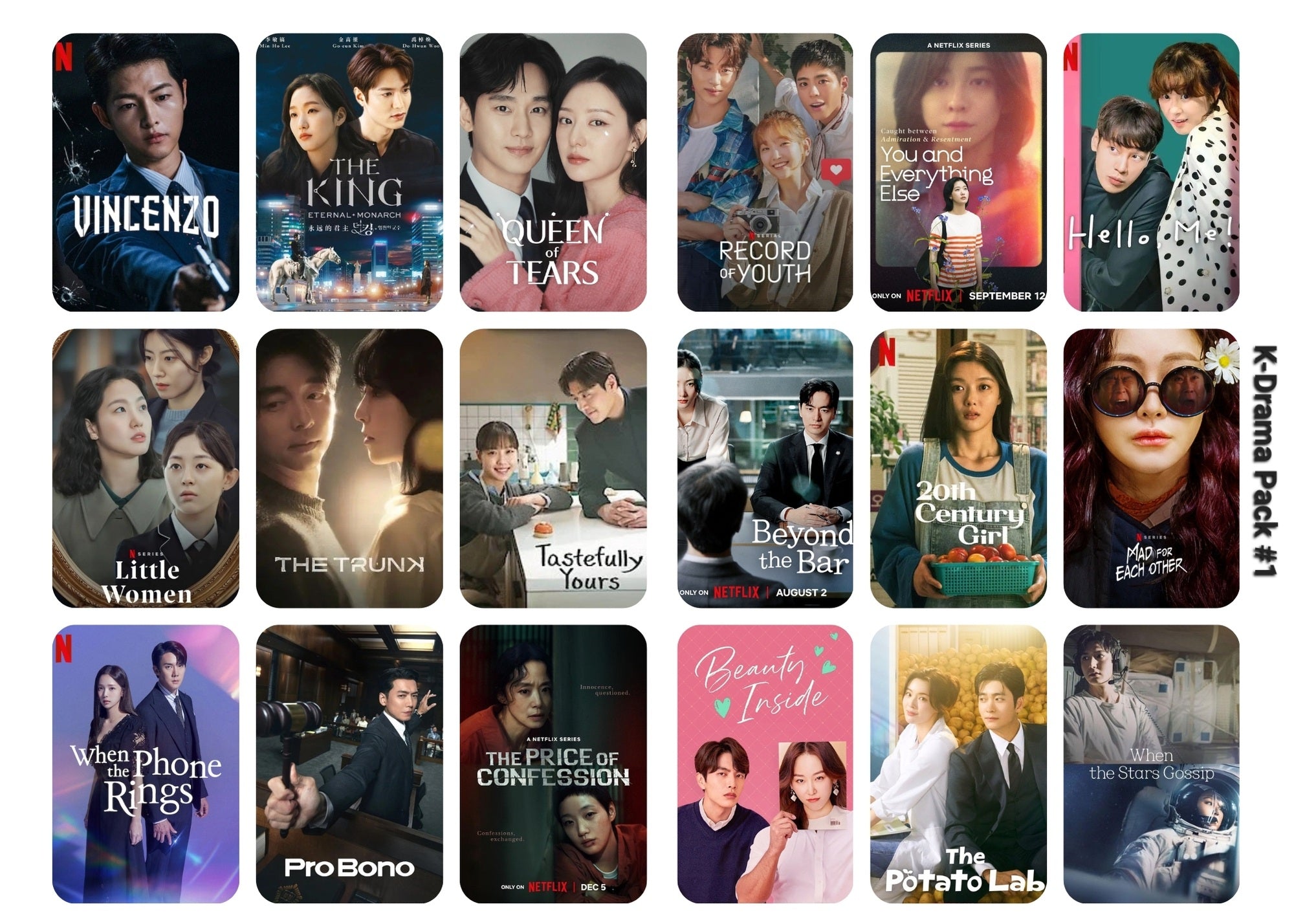 K-Drama Title Stickers