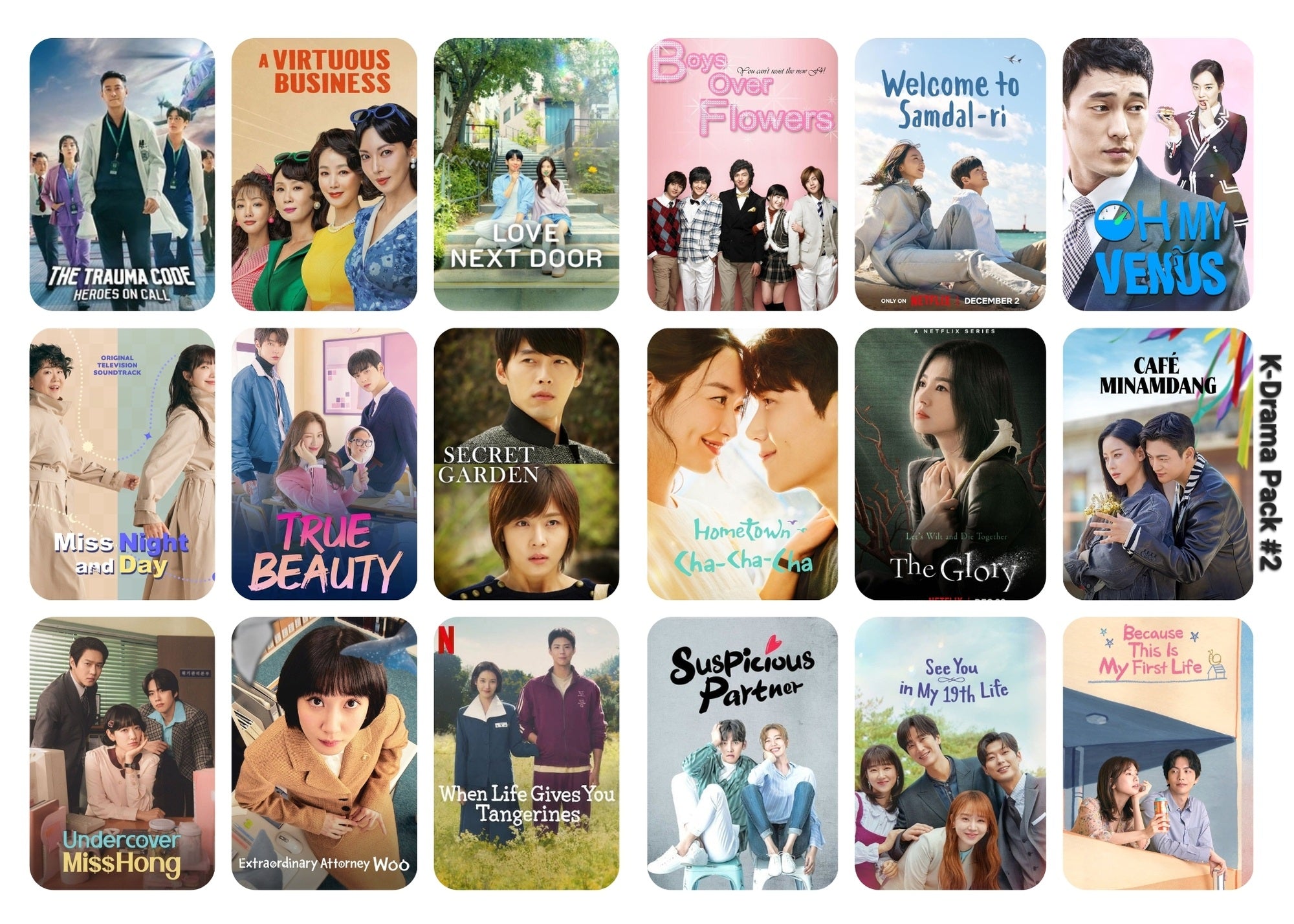 K-Drama Title Stickers