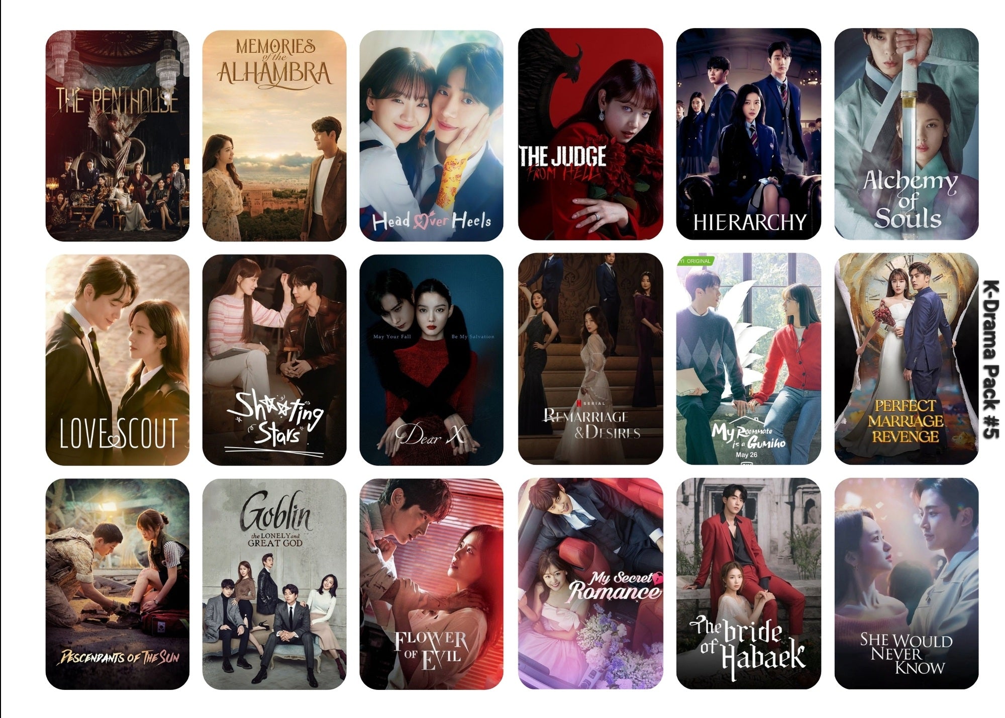 K-Drama Title Stickers