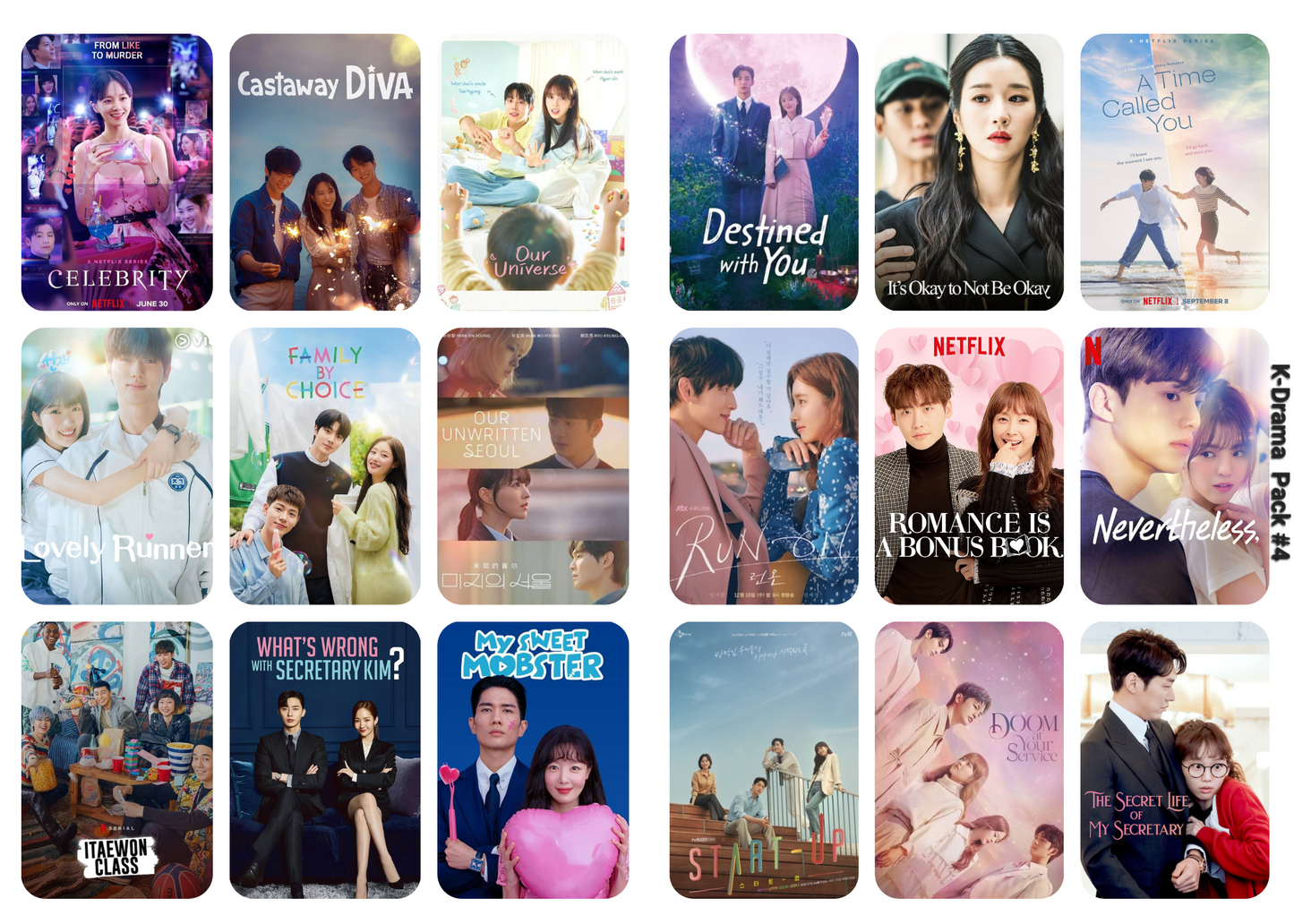 K-Drama Title Stickers