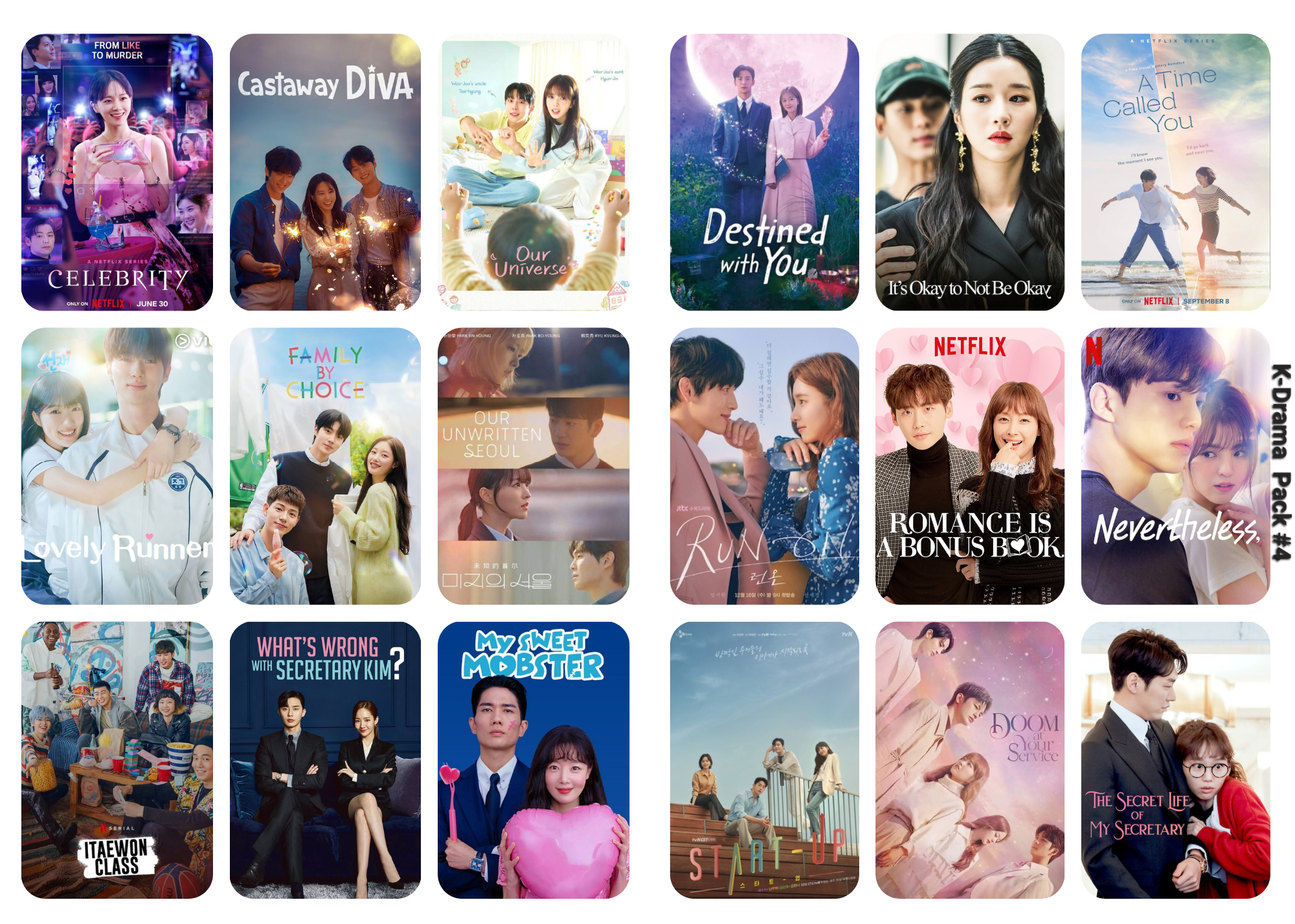 K-Drama Title Stickers