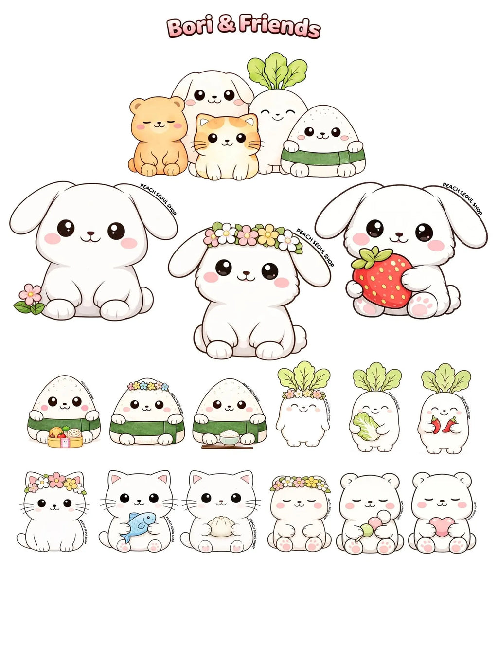 Bori & Friends Sticker Pack