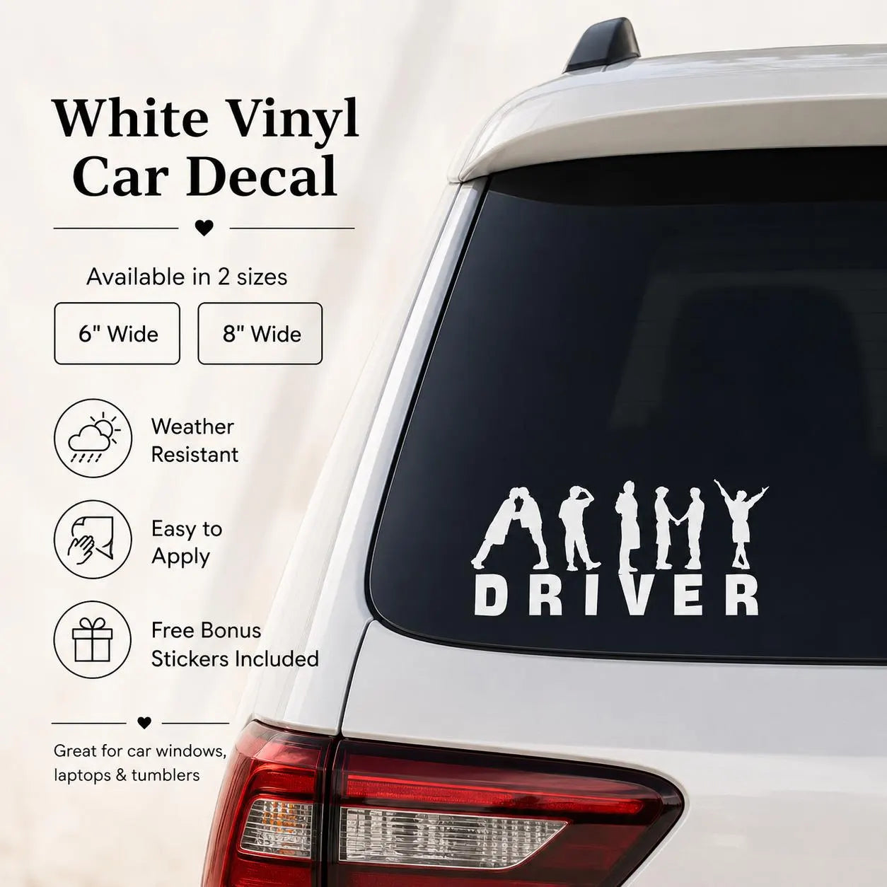 BTS Car Decal "Army Driver"
