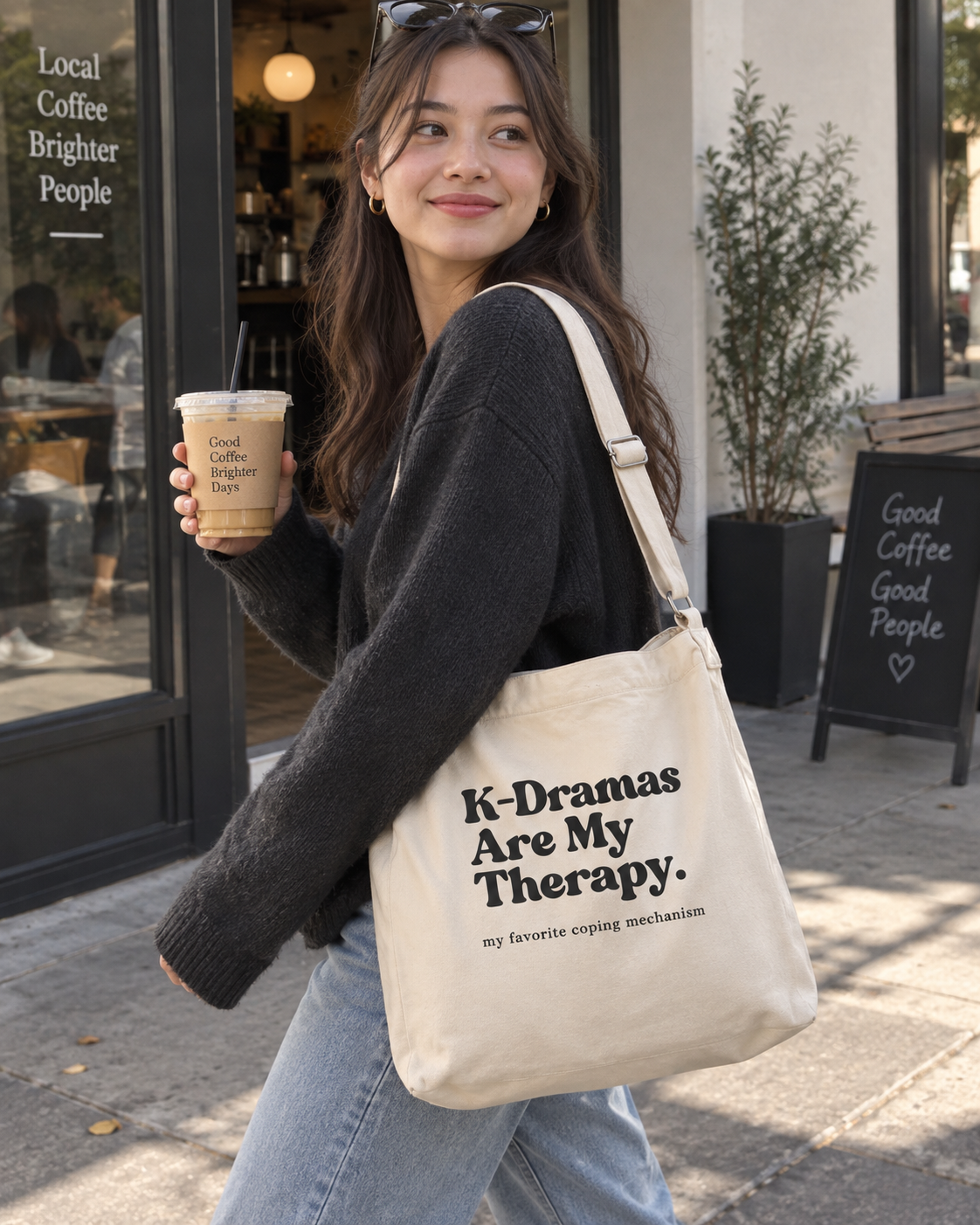 K-Dramas Are My Therapy Crossbody Messenger Bag
