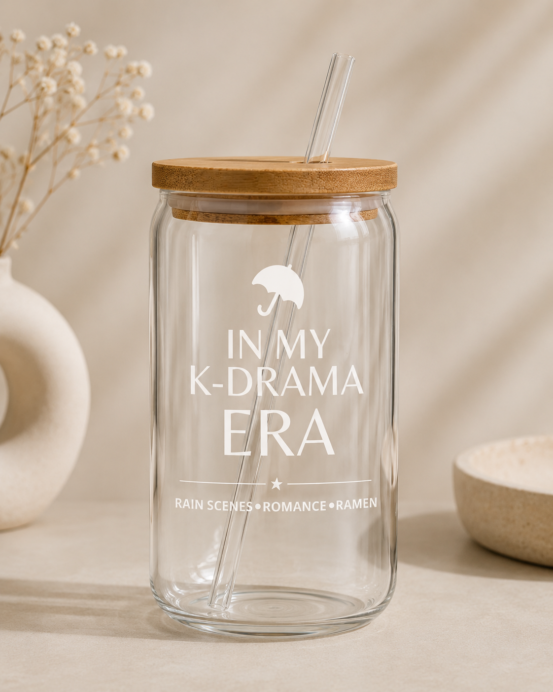 In My K-Drama Era Glass Cup