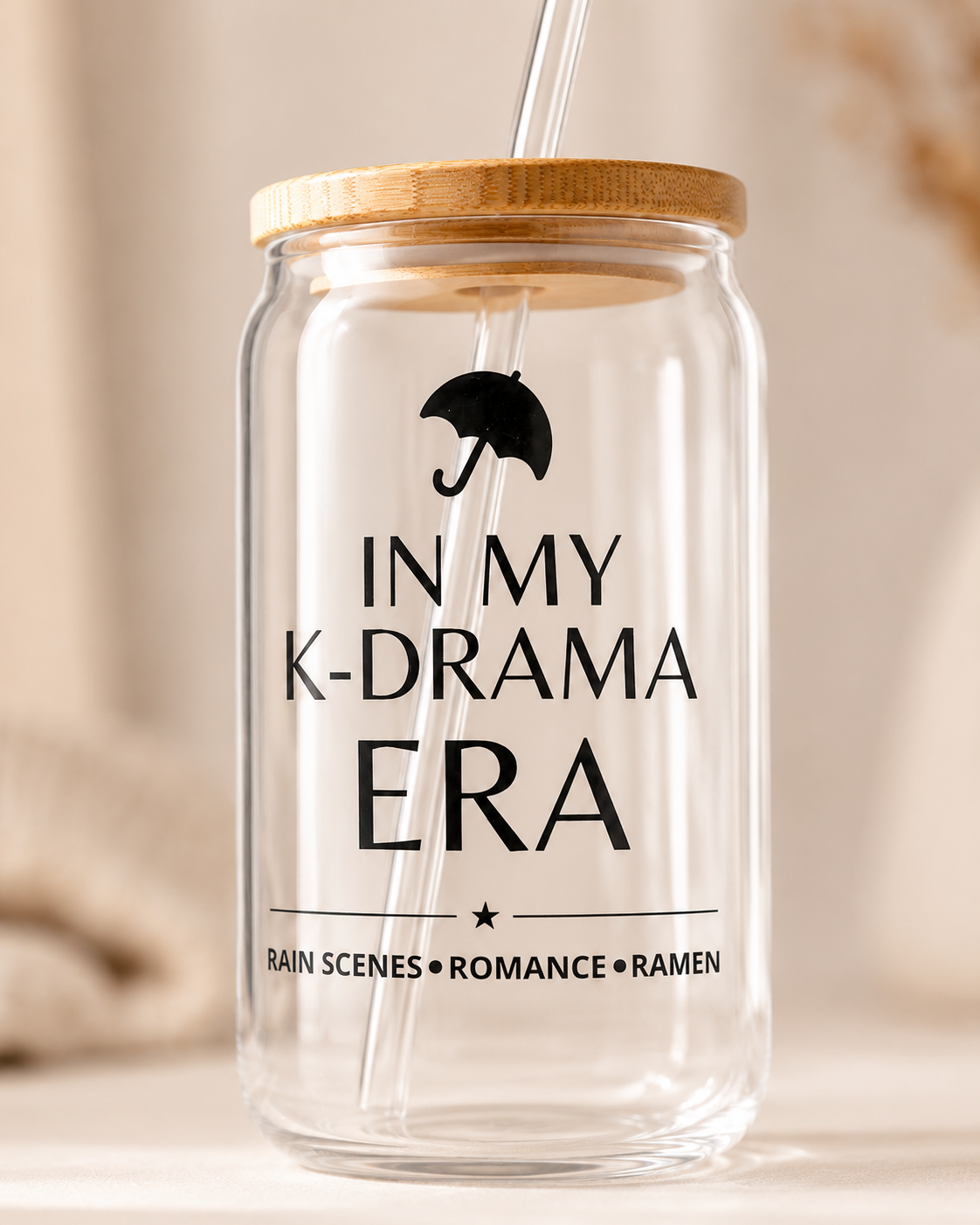 In My K-Drama Era Glass Cup