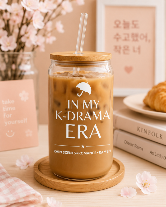 In My K-Drama Era Glass Cup