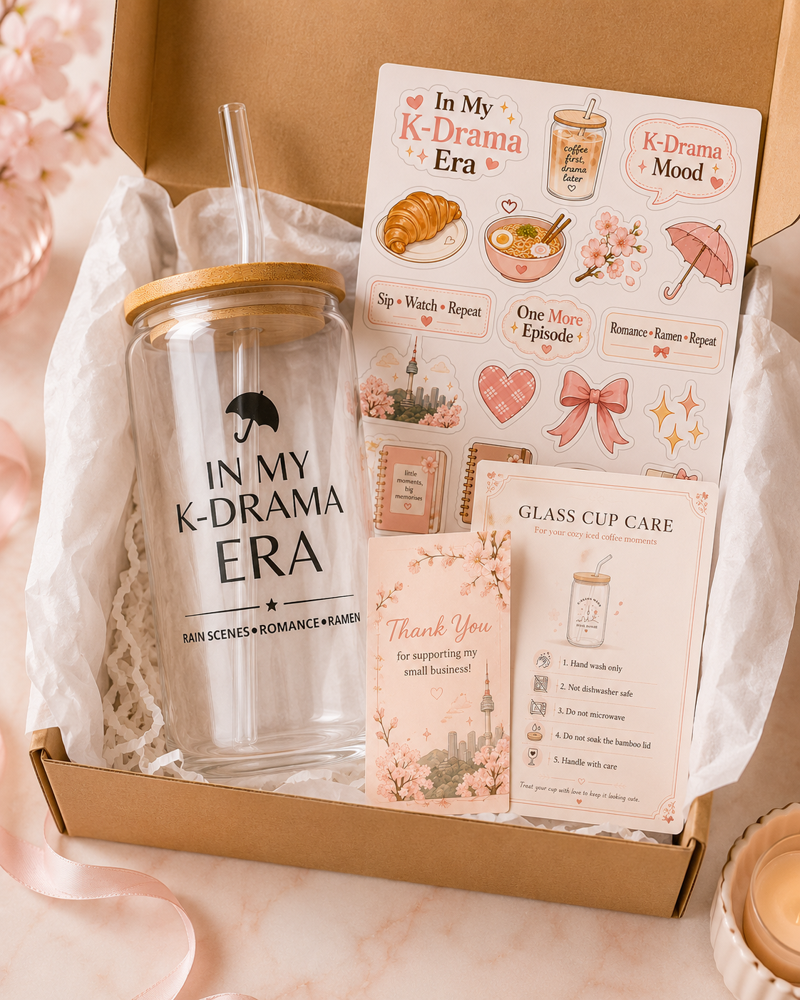 In My K-Drama Era Glass Cup