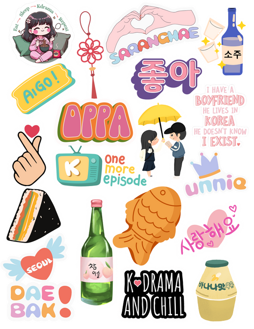 K-Drama Sticker Pack #1